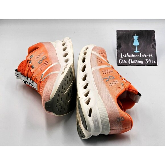 On Cloud Men's Orange Cloudsurfer Lightweight Running Shoes Mesh Upper Sz 8 2903 - Picture 10 of 16